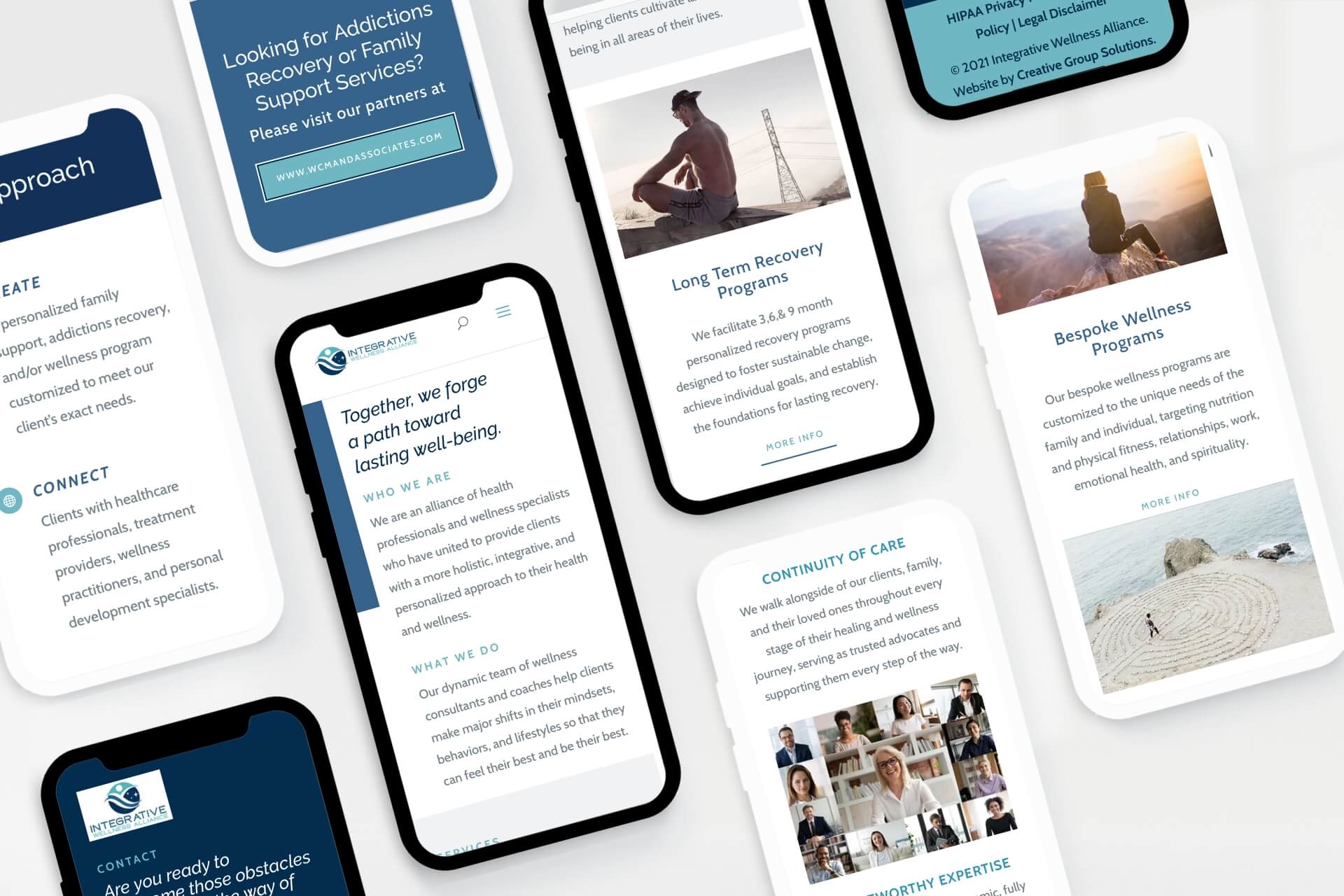 Integrative Wellness Alliance | Mobile Web Design