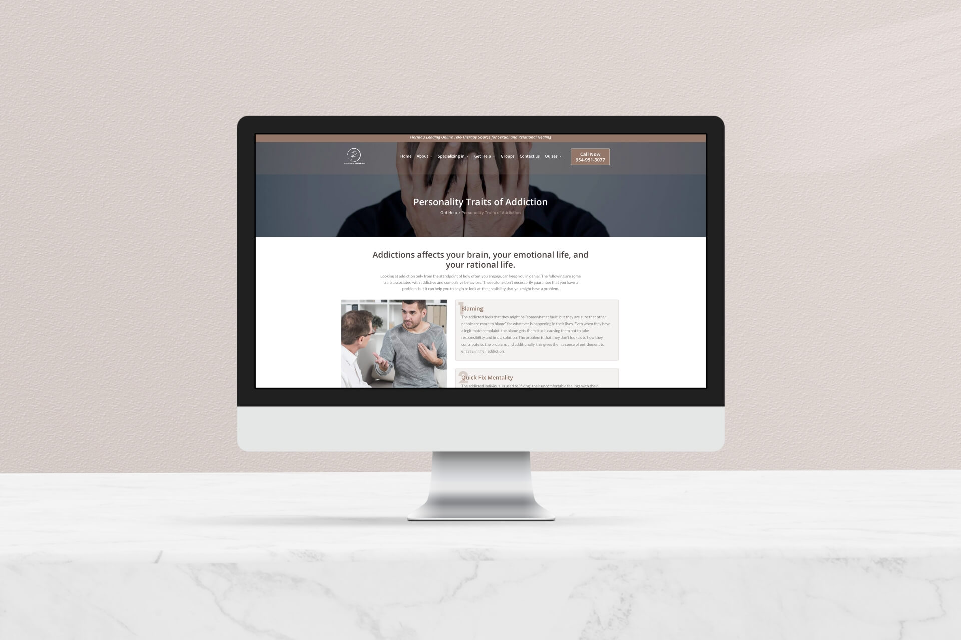 Rosaenholtz Counseling | Web Design