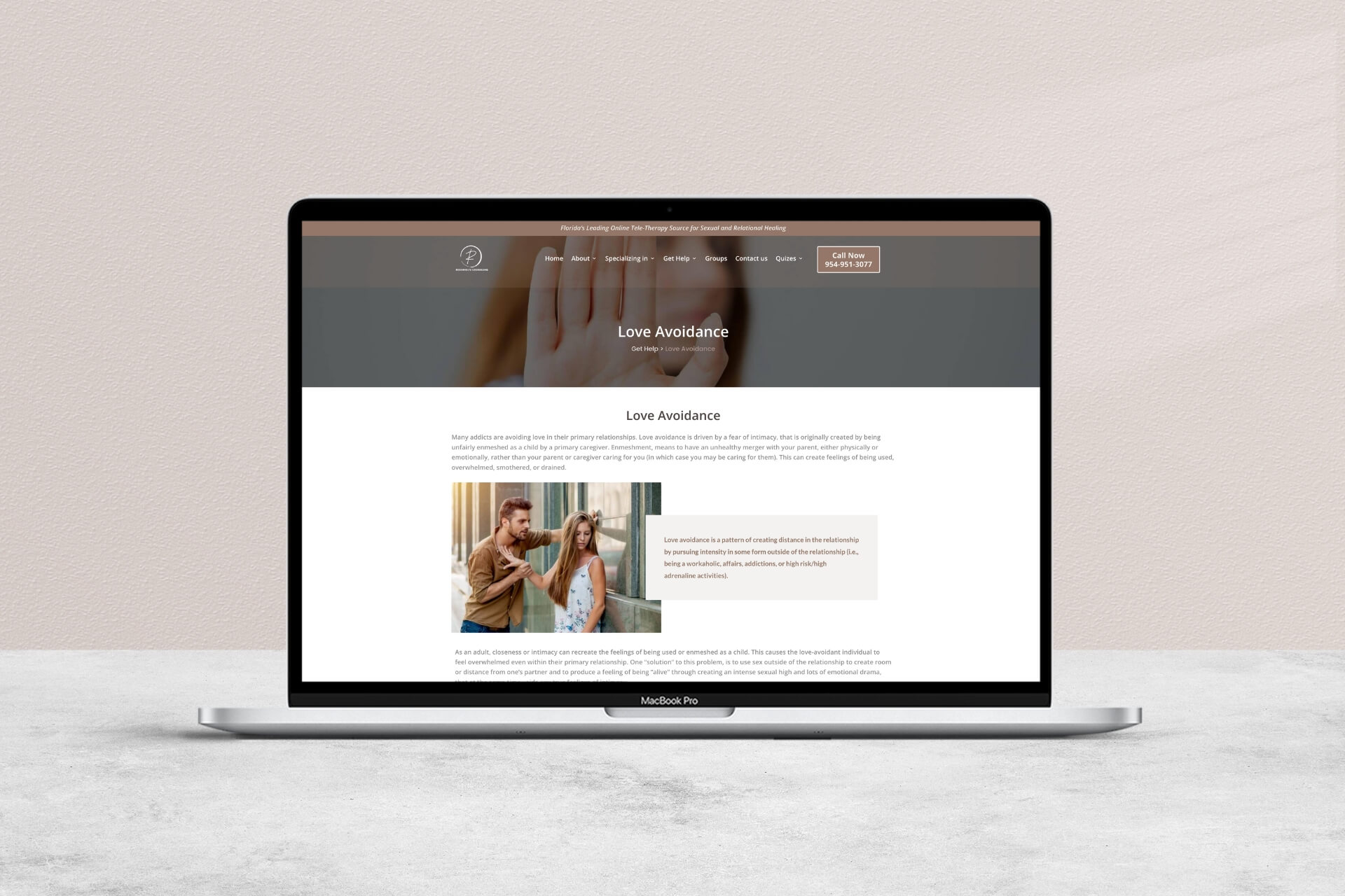 Rosaenholtz Counseling | Web Design